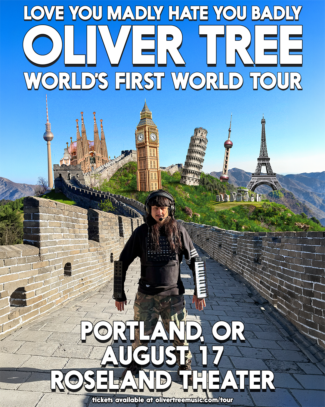OLIVER TREE – LOVE YOU MADLY, HATE YOU BADLY WORLD’S FIRST WORLD TOUR